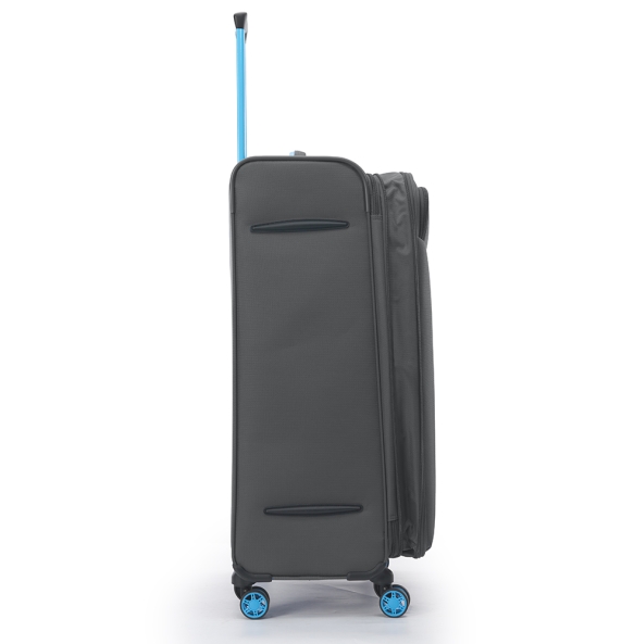 Βαλίτσα υφασμάτινη Μεγάλη DIELLE 30/70 79x48x31/34 cm Ανθρακί